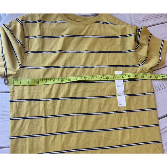 Goodfellow & Co™ Men’s Stripped Regular Fit Crewneck T-hirt Yellow Size S NWT - Picture 6 of 6